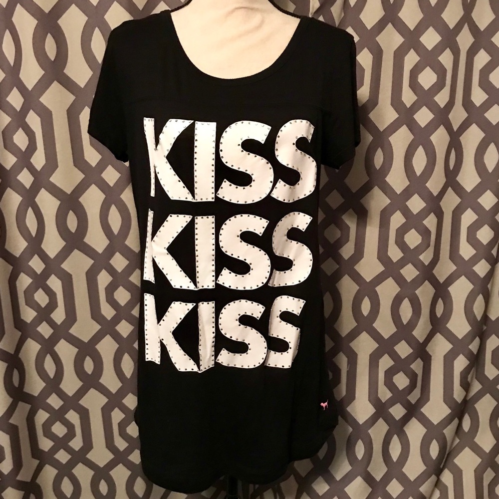 Victoria’s Secret PINK Kiss Kiss Kiss top, size L